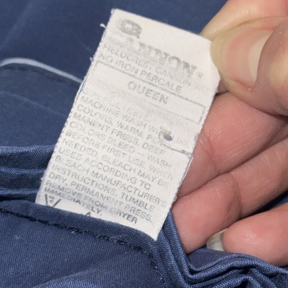 Cannon Blue queen size top sheet - Picture 3 of 4